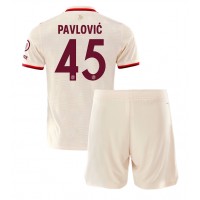 Bayern Munich Aleksandar Pavlovic #45 Tredje trøje Børn 2024-25 Kortærmet (+ Korte bukser)